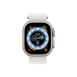 APPLE WATCH ULTRA GPS + CELLULAR 49MM TITAN CASE WITH WHITE OCEAN BAND
